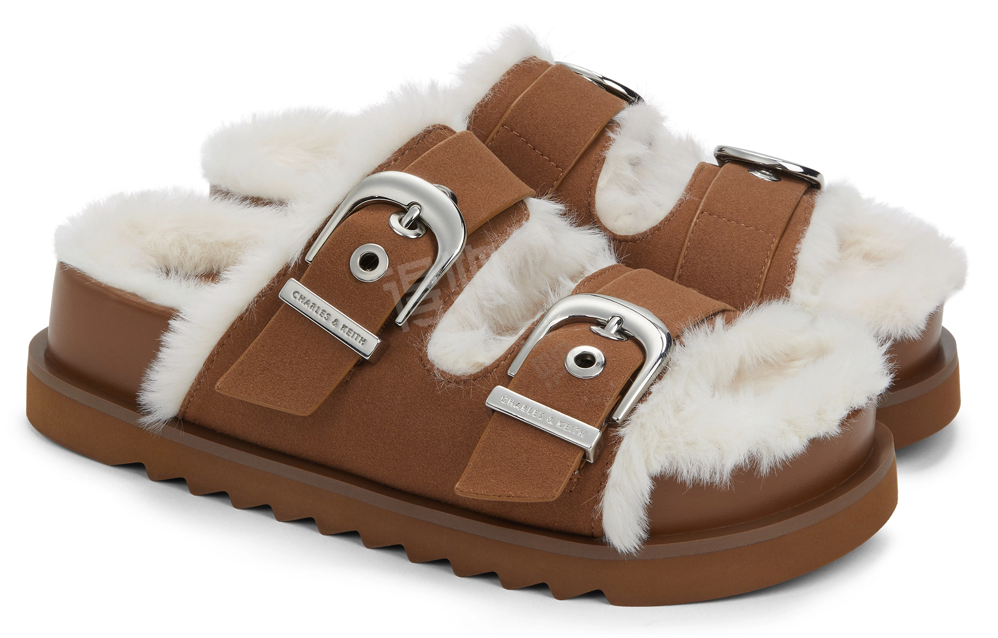 CHARLESKEITH ck EVA 3.5cm BrownSilverBeige