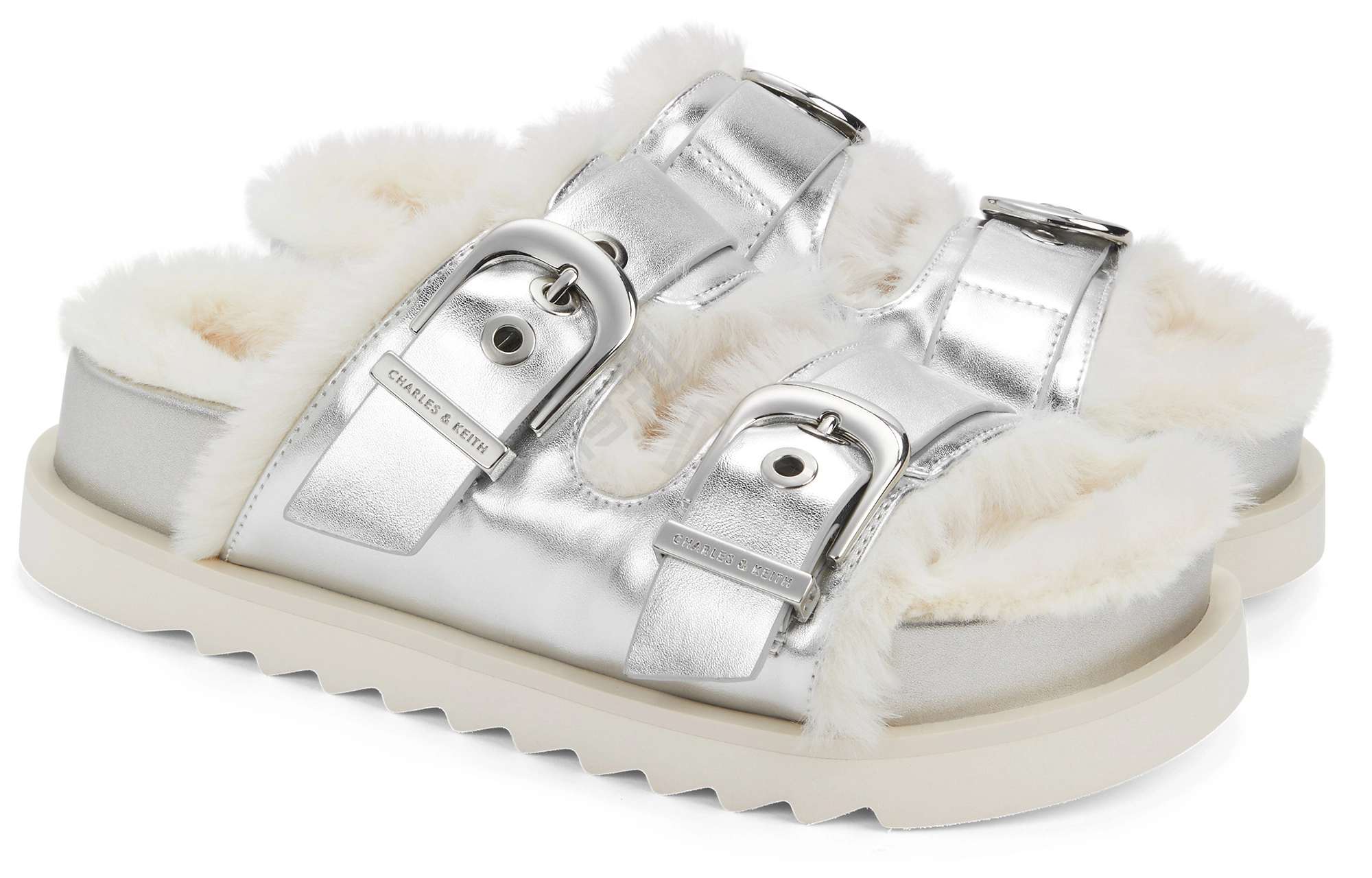 CHARLESKEITH ck EVA 3.5cm BrownSilverBeige