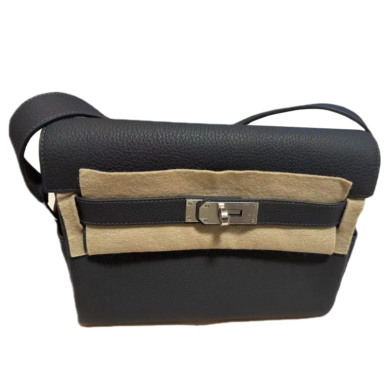 HERMES Kelly Messenger Togo 85 Ardoise