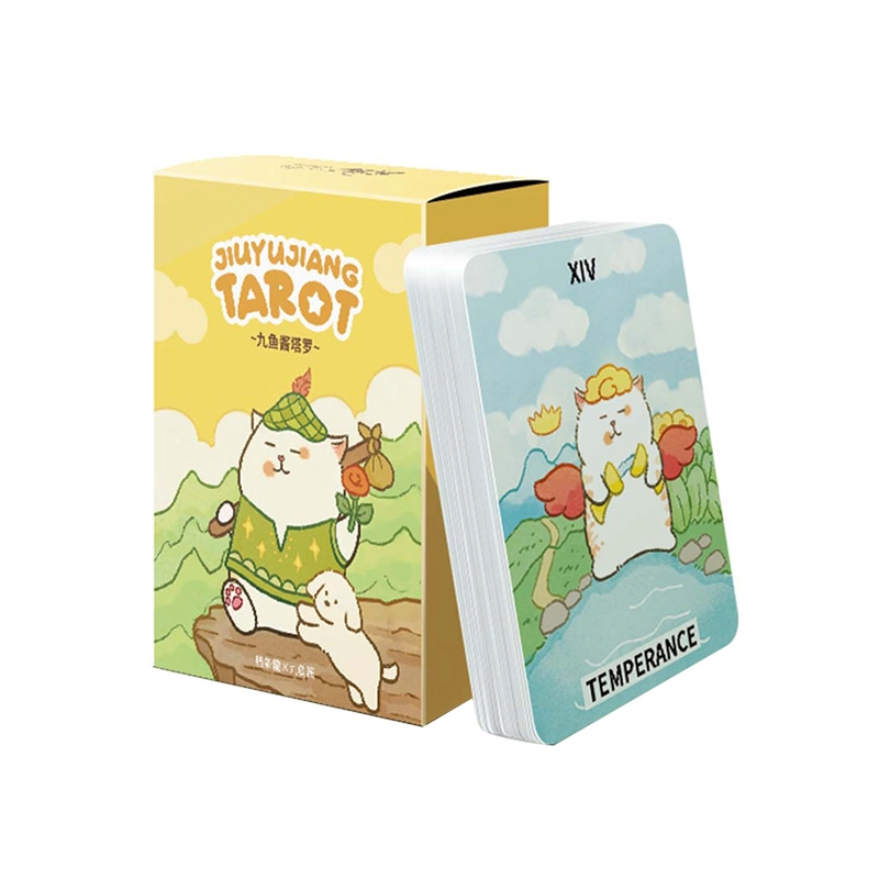 一点潮玩 九鱼酱塔罗牌 卡通动漫喵款 创意 可爱 治愈 桌游