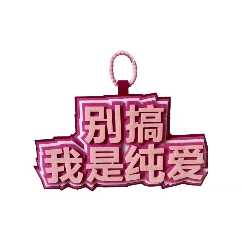 丹琴 我补药上学创意搞怪包包字牌挂饰搞笑发疯文学系列书包背包 毛毡 挂件 男女同款情侣款