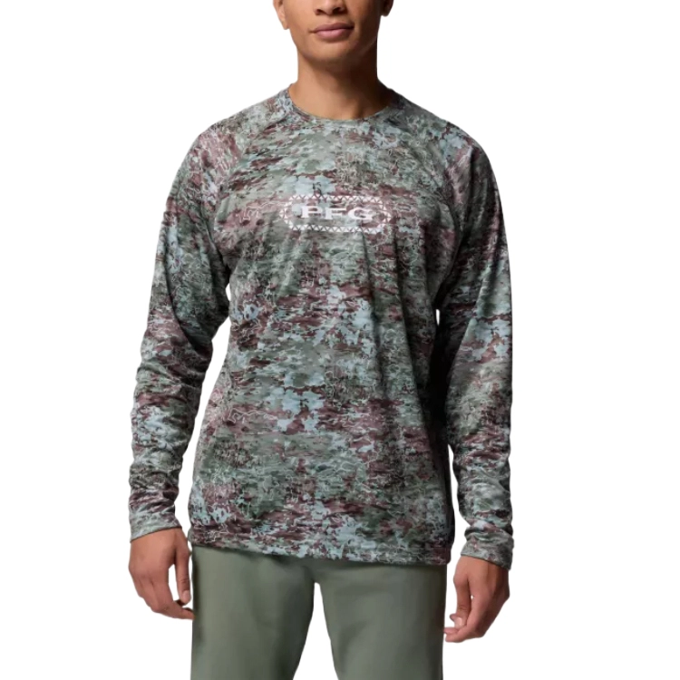Columbia PFG Super Solar Stream Border Hex Omni-ShadeOmni-Wick