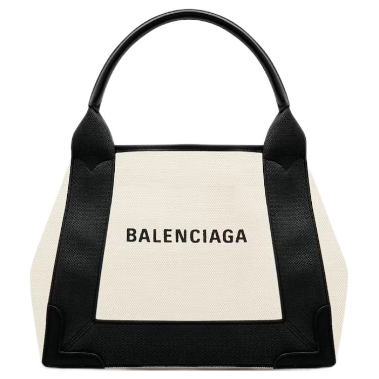 Balenciaga Navy Logo Tote