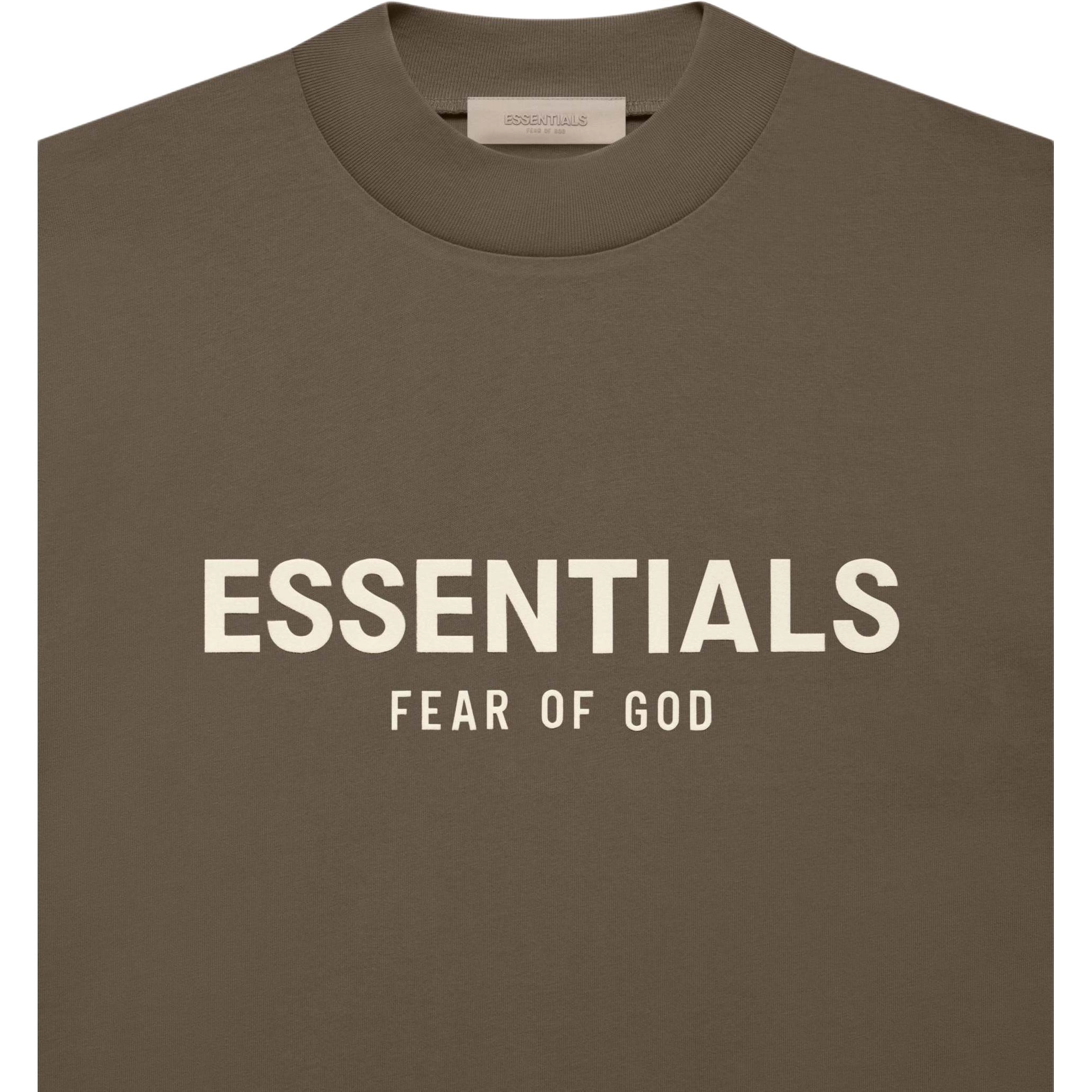Fear of God Essentials FW22 Womens Tee Dress Wood LogoT