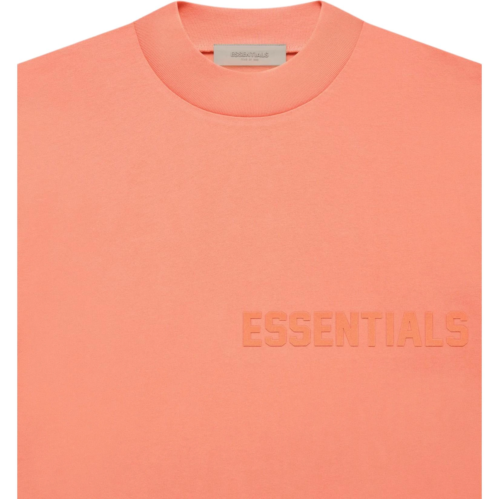 Fear of God Essentials FW22 Ss Tee Coral LogoT