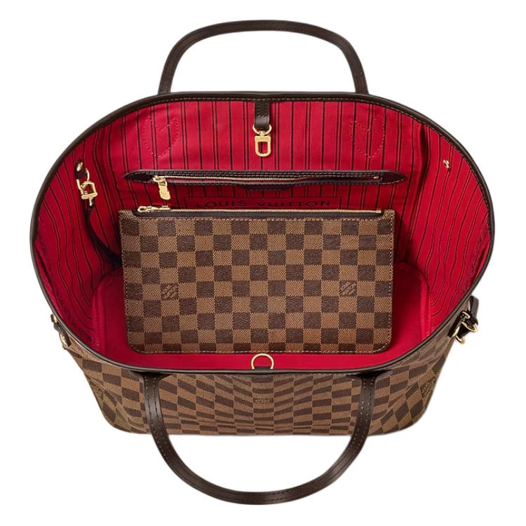 LOUIS VUITTON Neverfull MM Damier Ebene Tote