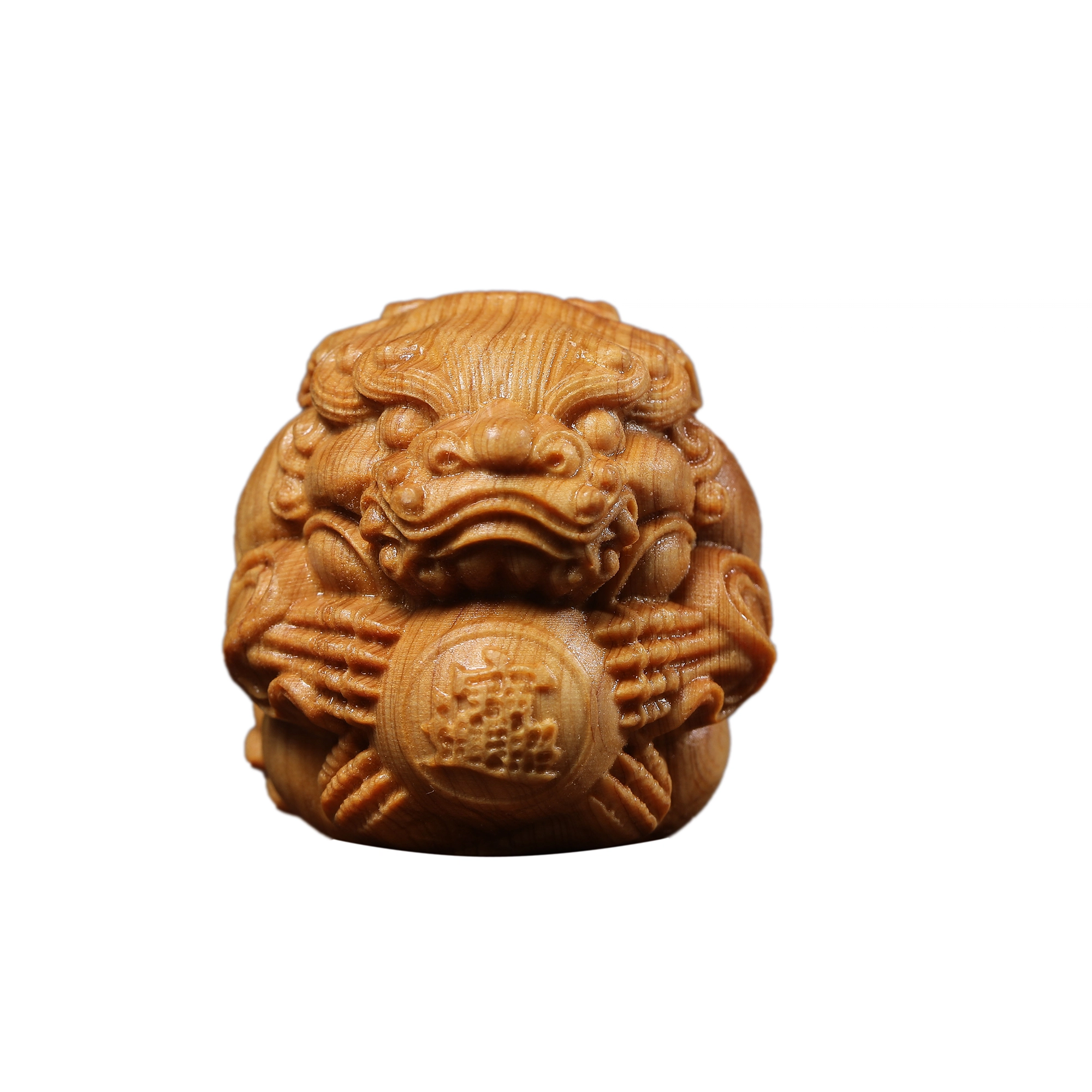 素于 国潮潮玩创意雕刻工艺品吉祥物招财貔貅吉祥如意心想事成财运亨通随身办公家居好运 崖柏 把件 男女同款情侣款