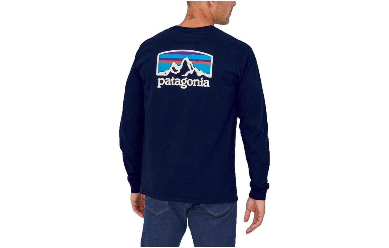 patagonia Men's Long-Sleeved Fitz Roy Horizons Responsibili-Tee LogoT