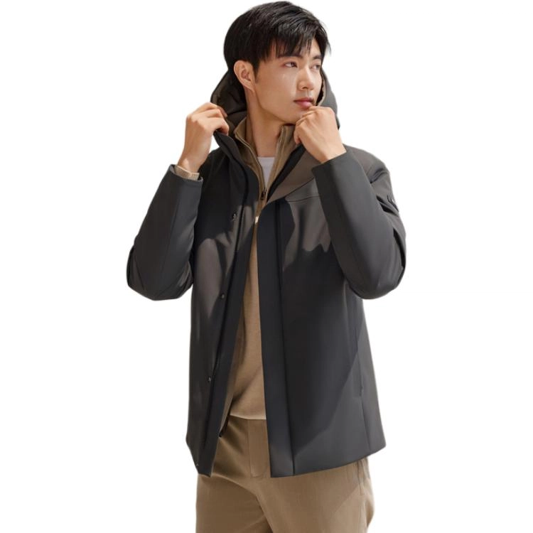 波司登 都市通勤系列 时尚都市连帽羽绒服 男款