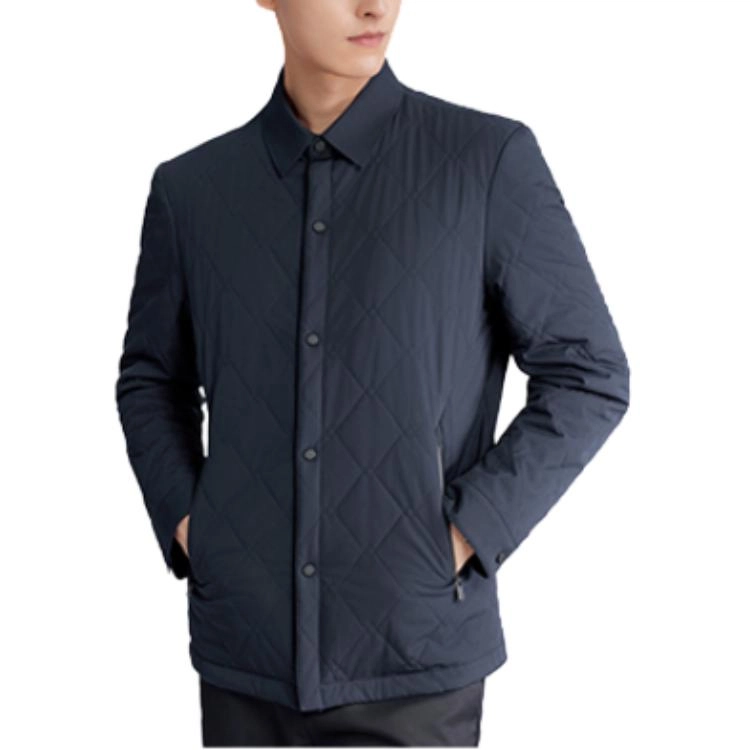 梦特娇 时尚舒适休闲翻领棉服 男款