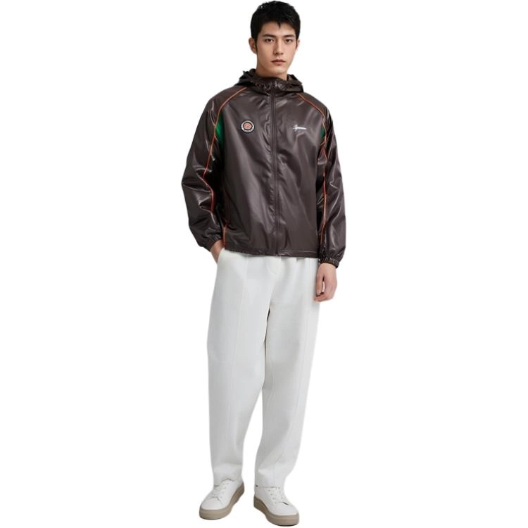 Supreme SS24 WEEK1 SATIN HOODED TRACK JACKET logo