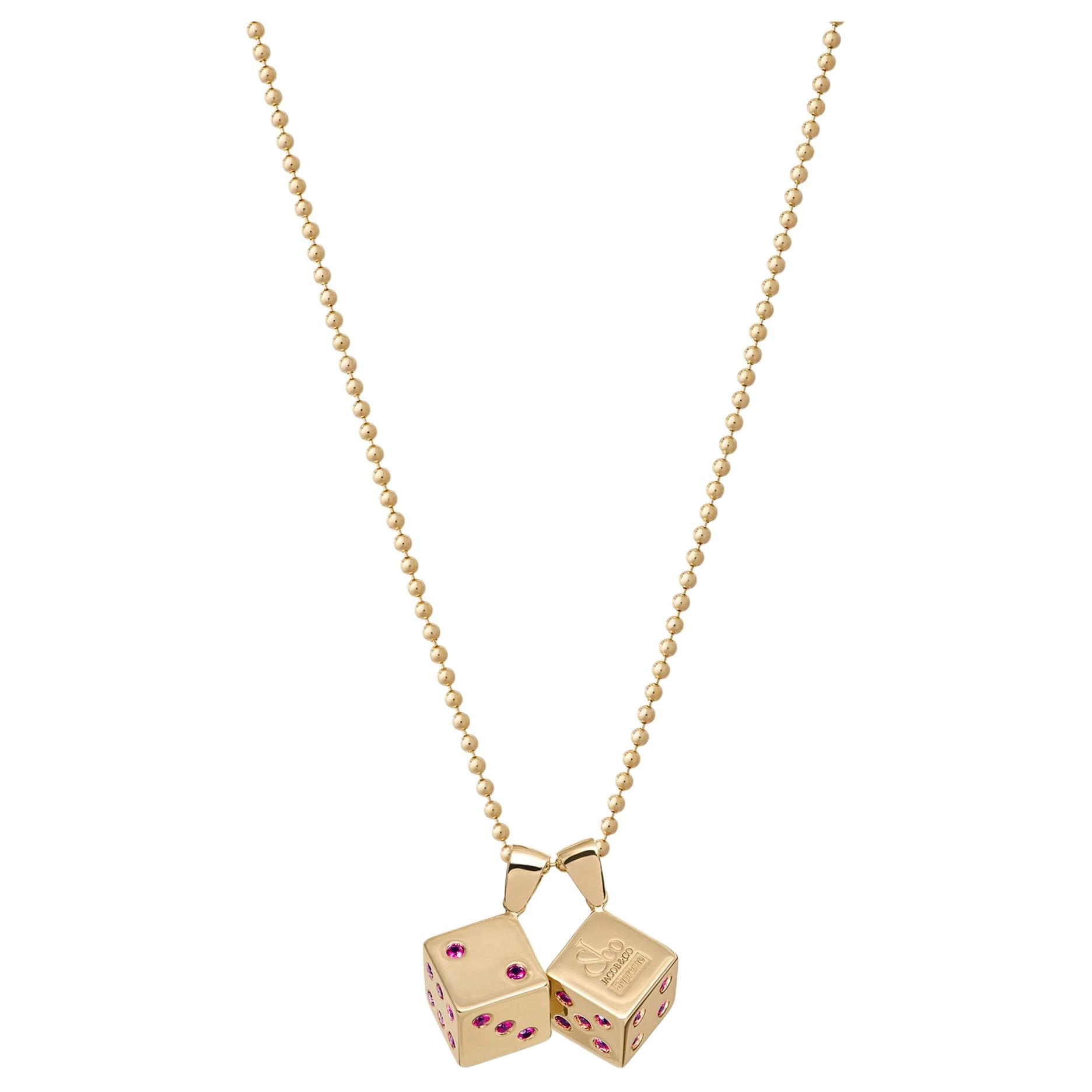 Supreme SupremeJacobCo Dice 14K Gold Pendant 14K