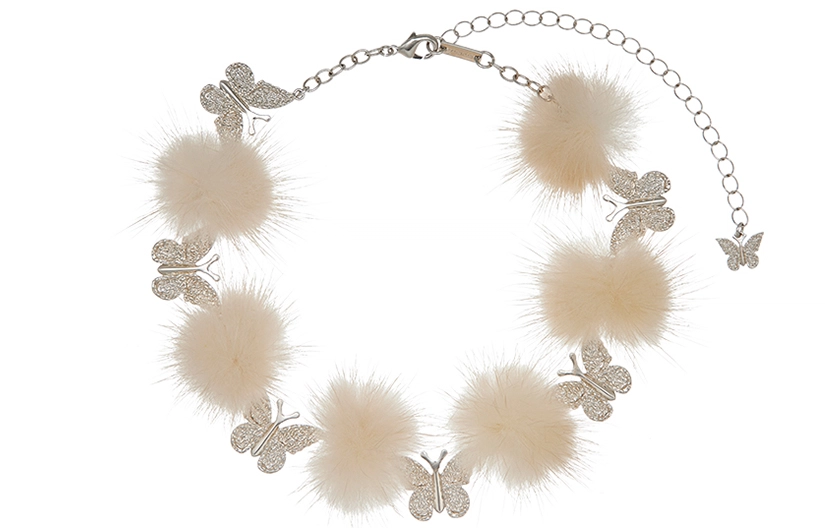 STUGAZIFurry Butterfly Choker