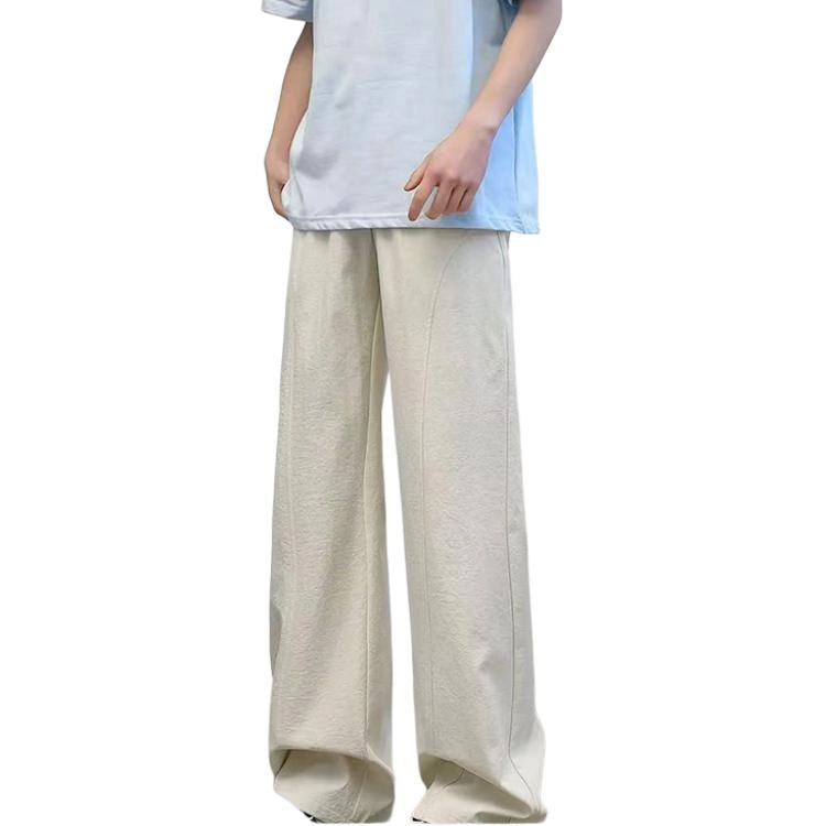 哲源 冰丝夏季纯色中腰长裤休闲裤 男款