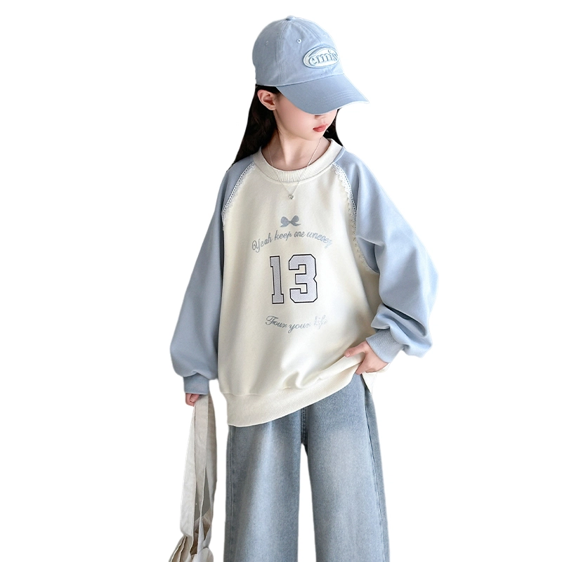 浪莎卫衣 舒适百搭字母拼色 儿童款