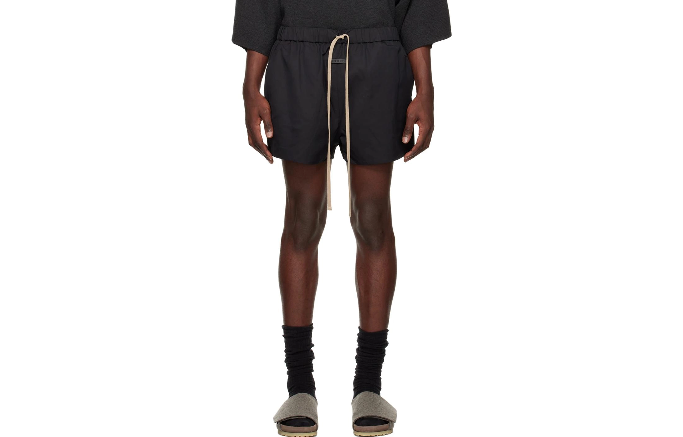 Fear of God SS23 Eternal Nylon- and wool-blend twill shorts Black
