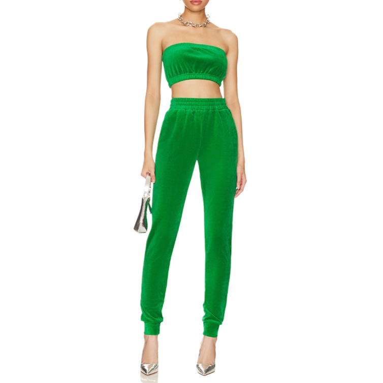 SUPERDOWN Penelope Velour Pant Set