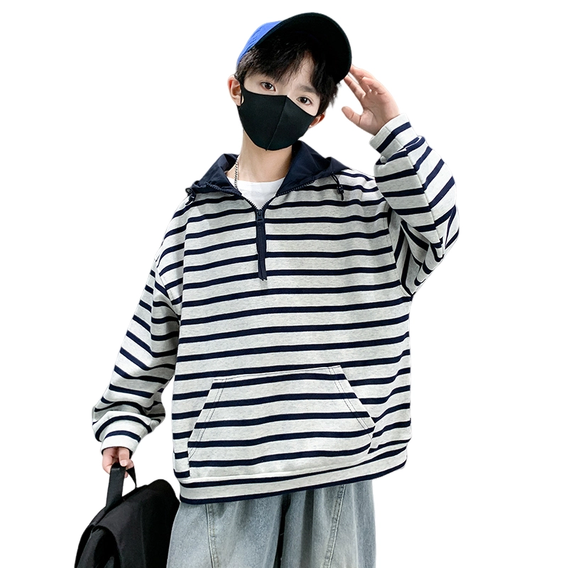 浪莎卫衣 时尚舒适亲肤简约百搭 浅灰色 儿童款