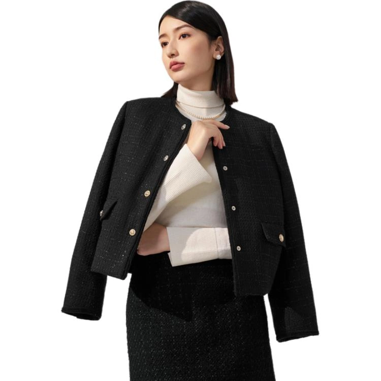 波司登 圆领加厚直筒保暖长袖羽绒服 女款