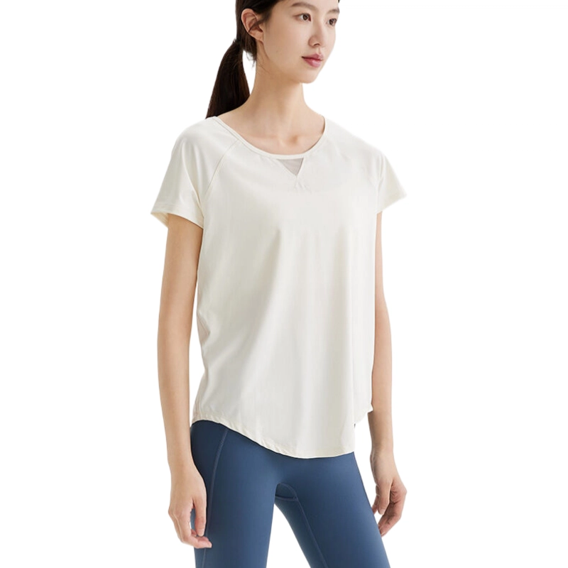 玉儿恋 瑜伽服宽松短袖透气运动健身衣 女款