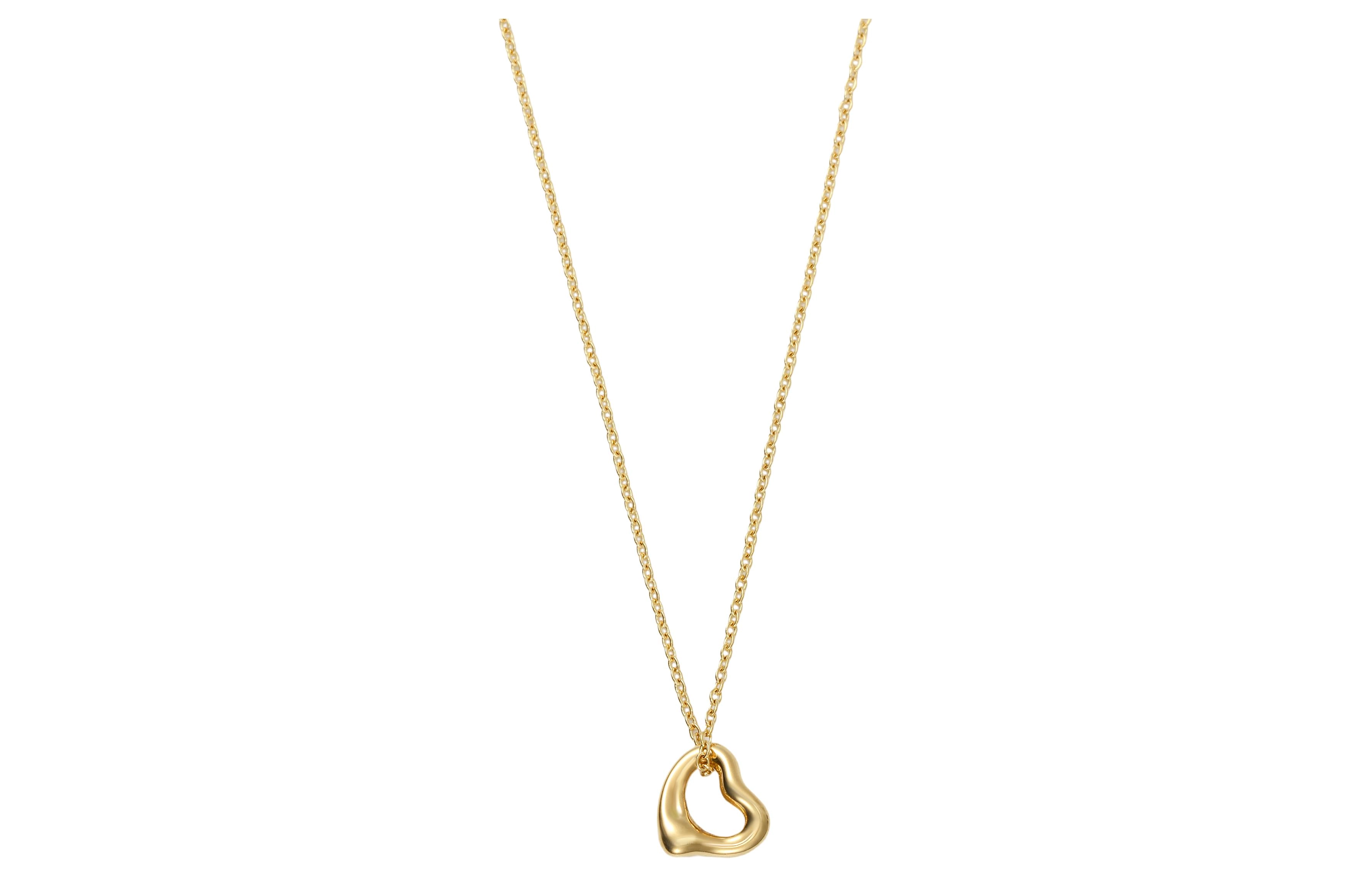 TIFFANY CO. Elsa Peretti Open Heart 18K