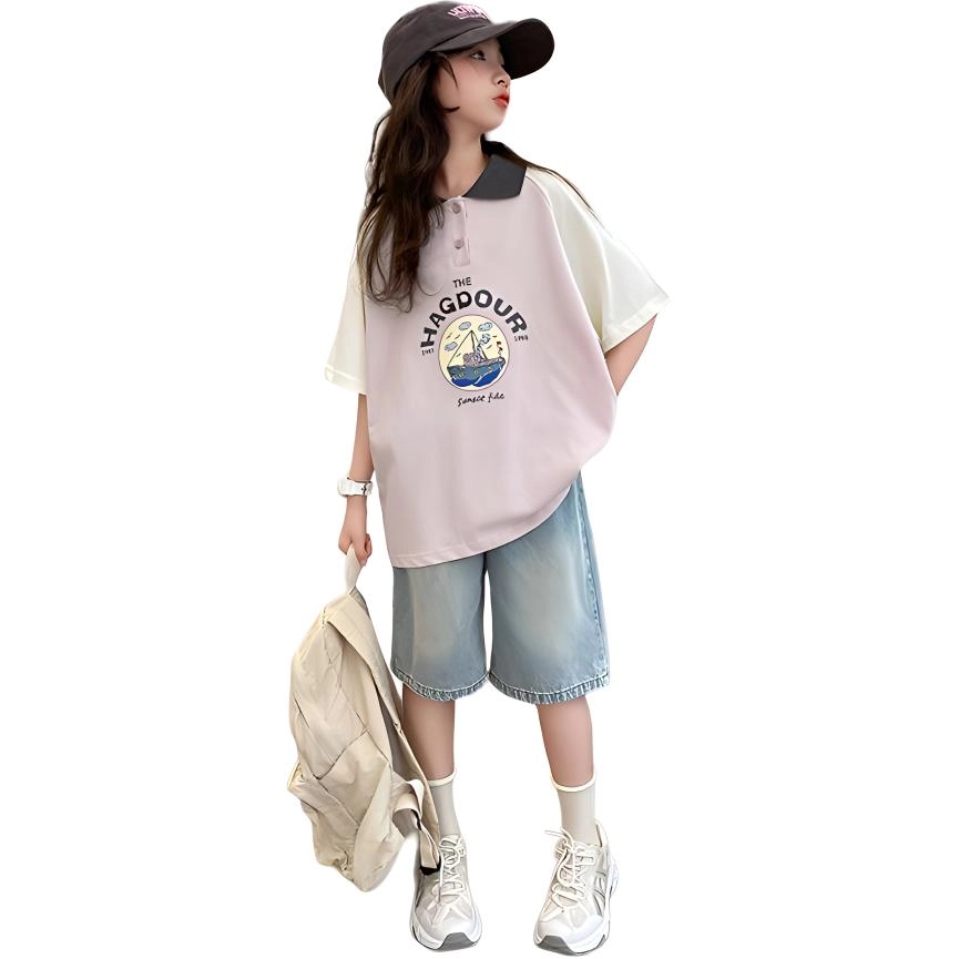 大童 蓝精灵 舒适柔软亲肤休闲运动套装