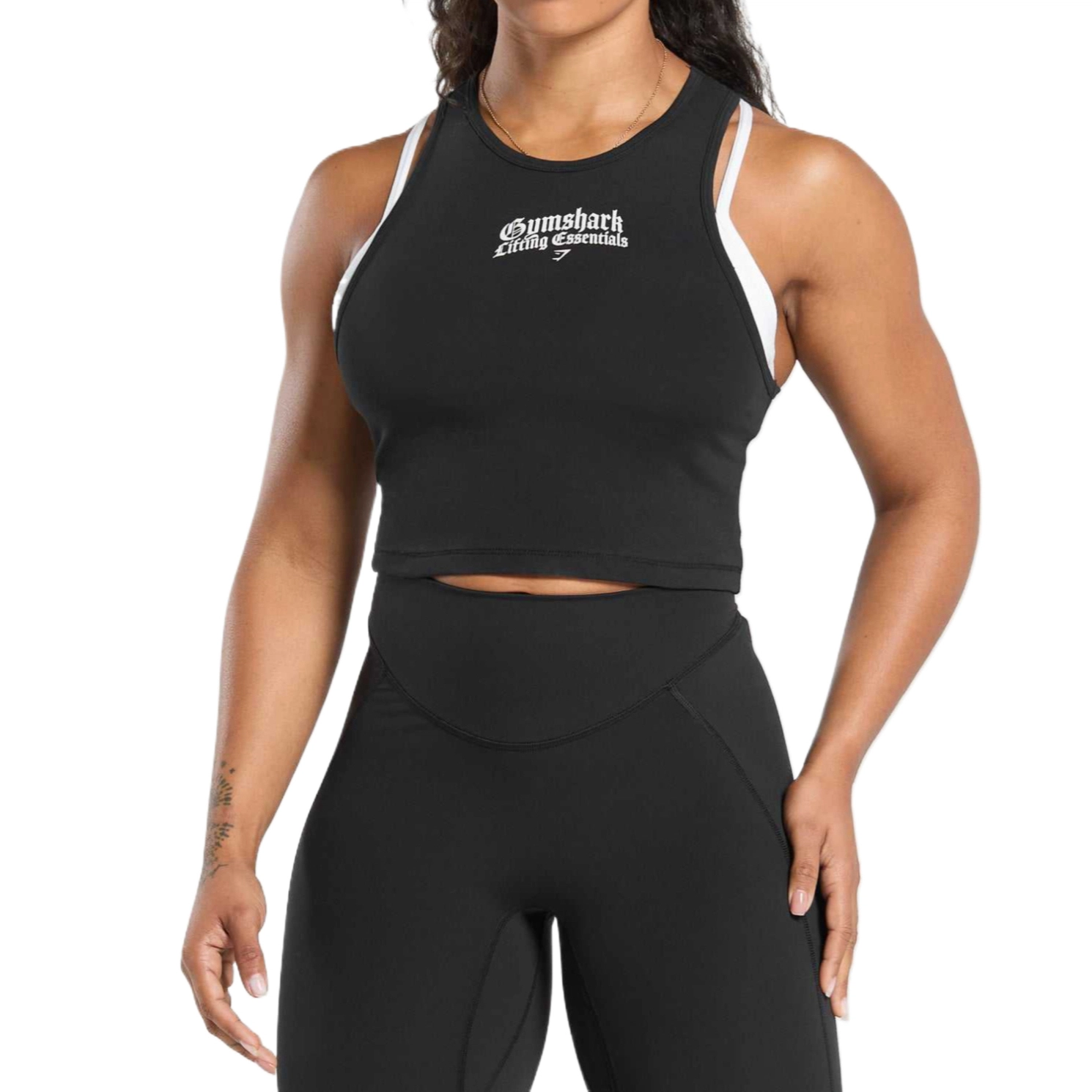 GYMSHARK Lifting Essentials Cropped Tank