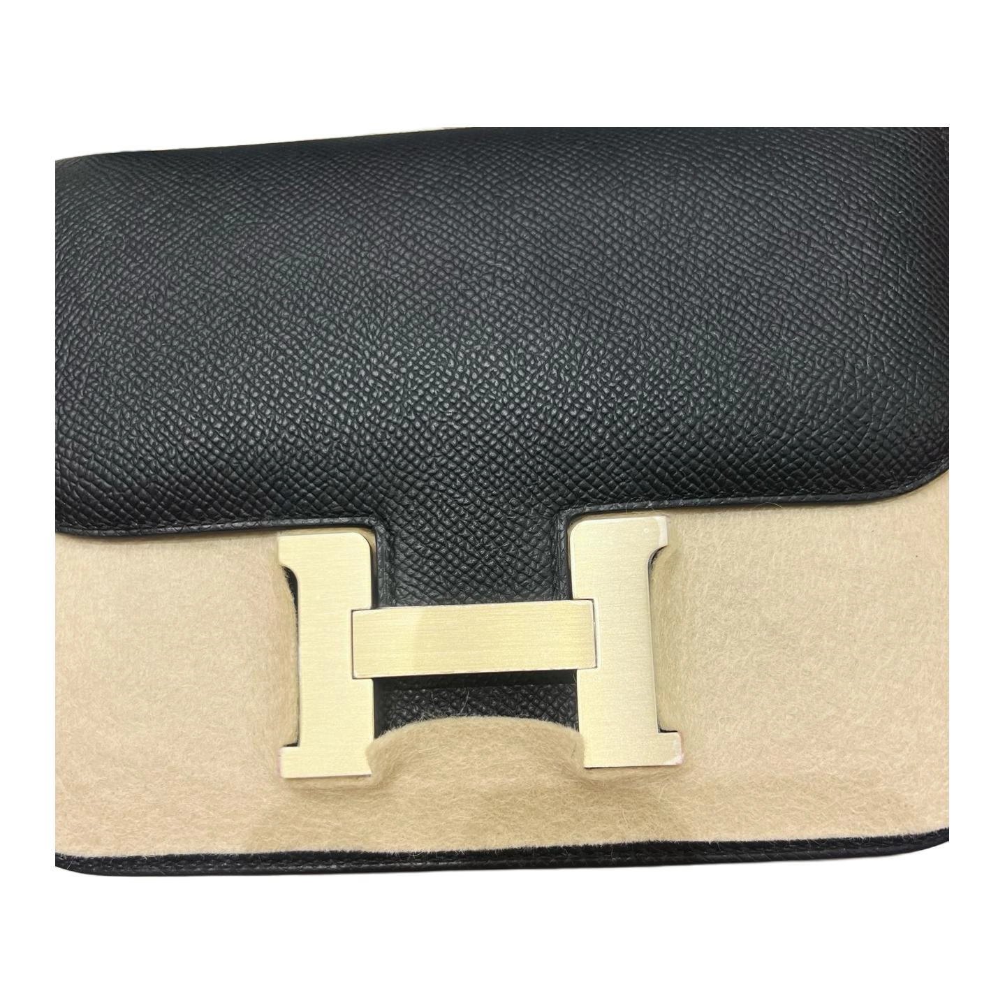 HERMES Constance 19 Epsom 89 Noir