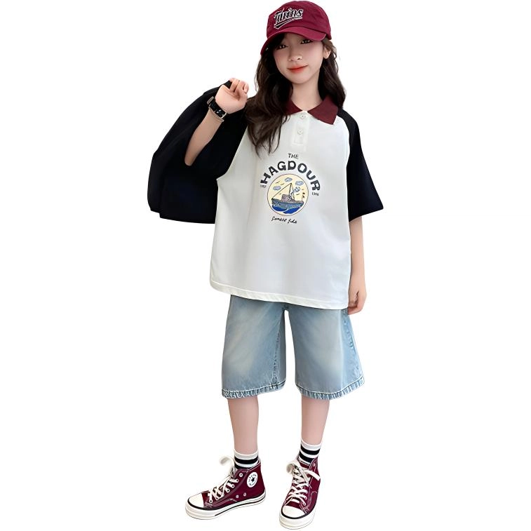 大童 蓝精灵 舒适柔软亲肤休闲运动套装