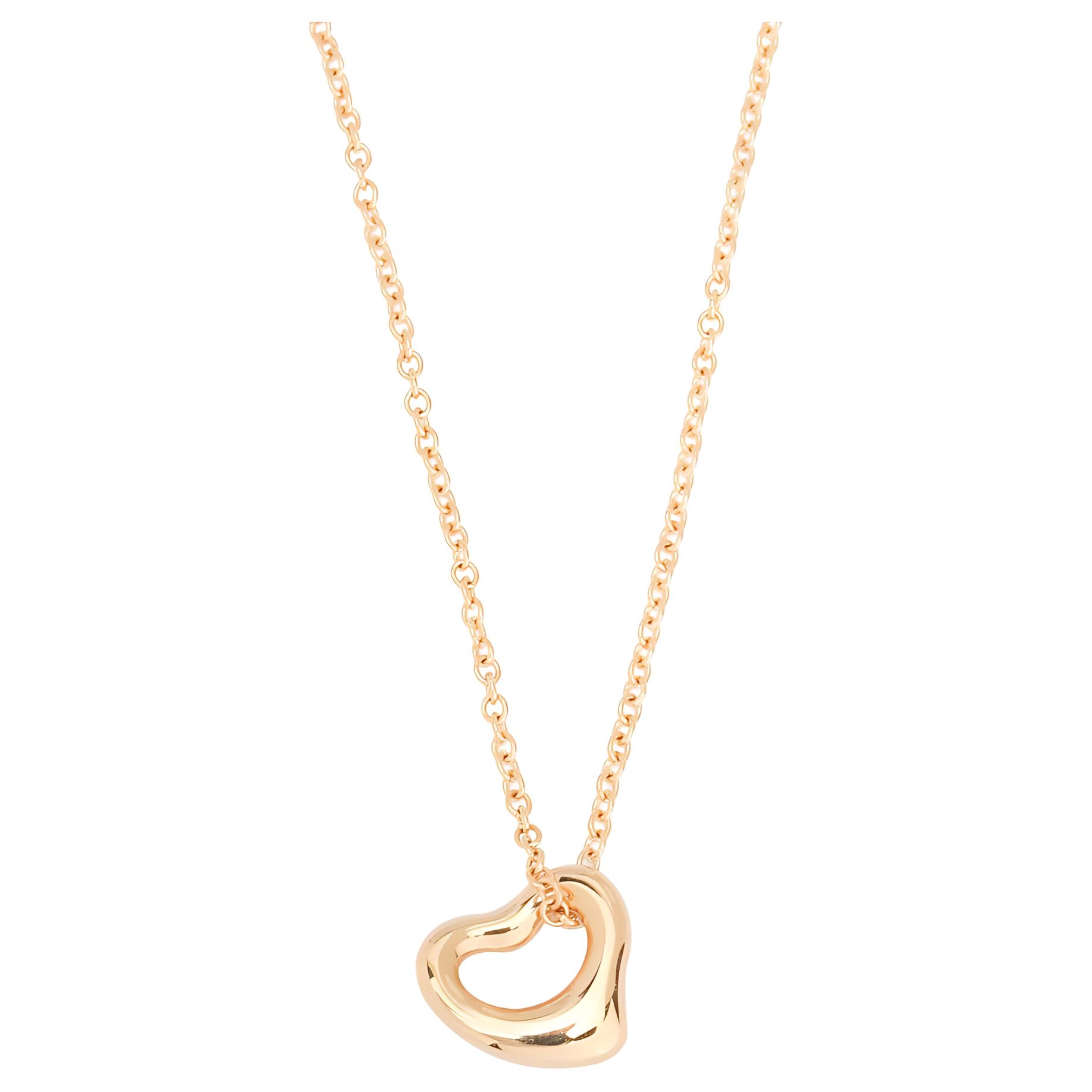 TIFFANY CO. Elsa Peretti Open Heart 18K