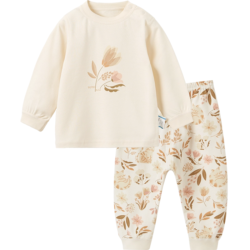 中小童 童泰 纯棉宝宝衣服家居服内衣套装