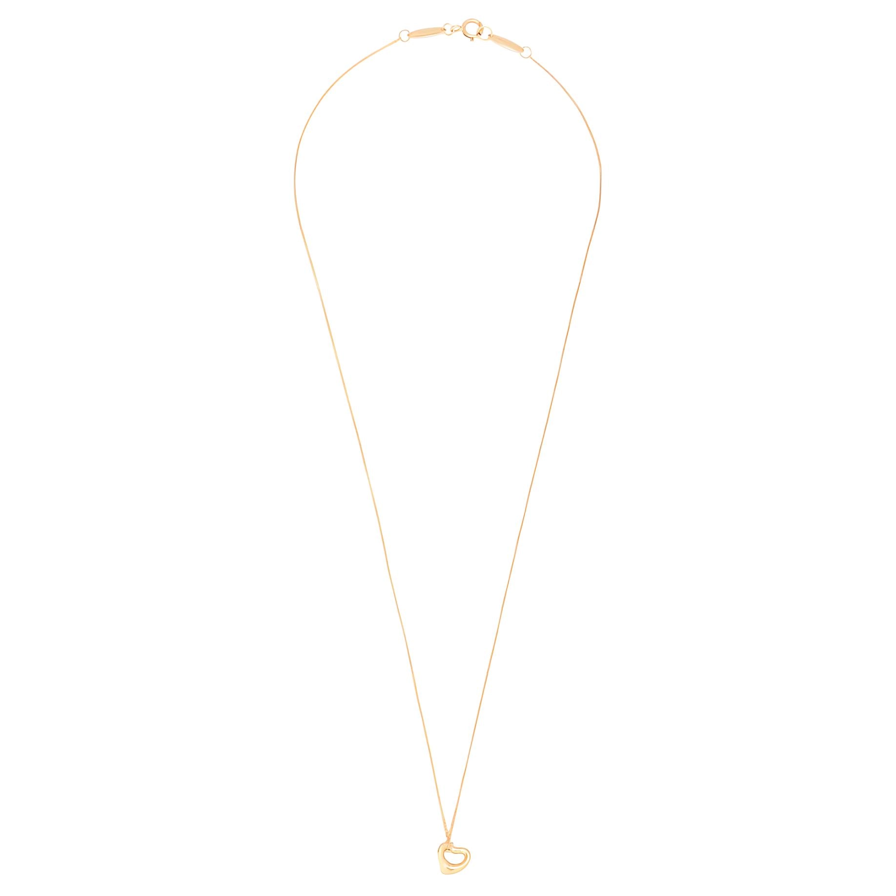 TIFFANY CO. Elsa Peretti Open Heart 18K