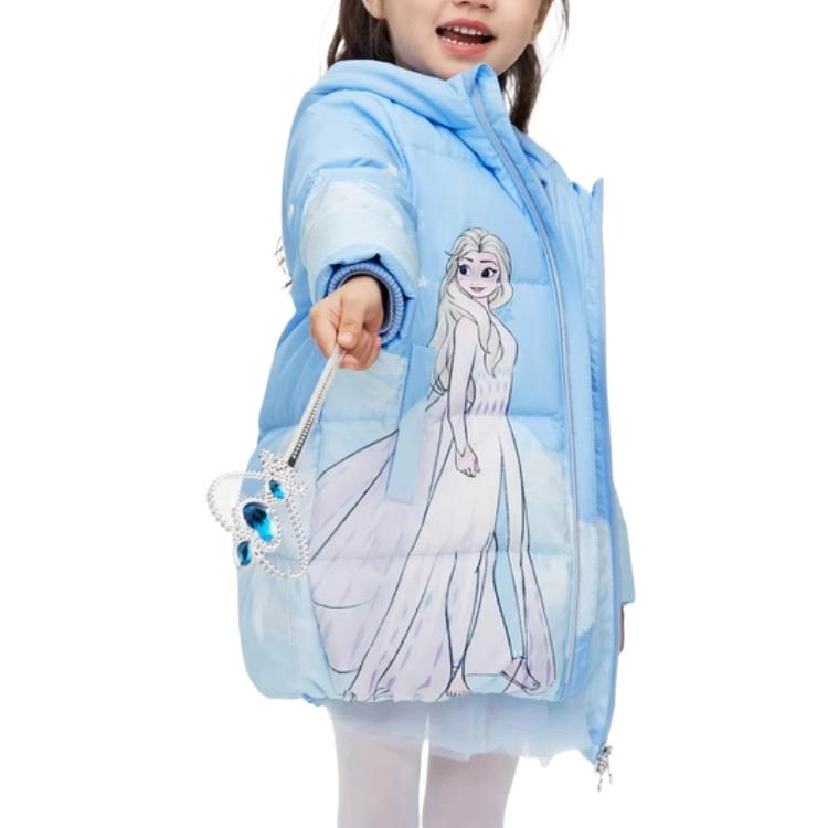 波司登羽绒服 渐变卡通字母印花加厚防风保暖长袖 中小童