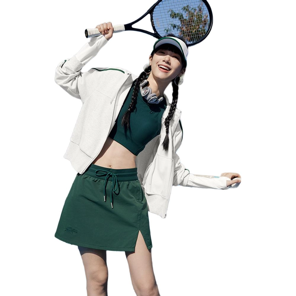 乔丹 运动生活系列 休闲简约舒适百搭连帽夹克外套 女款 乔丹白