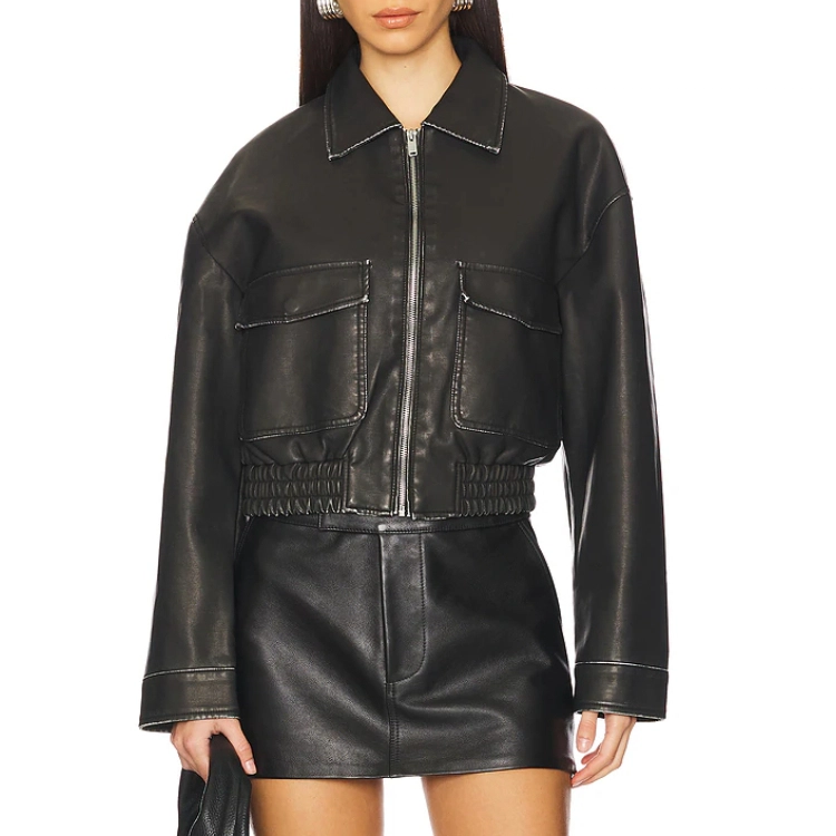 SUPERDOWN Lolo Faux Leather Jacket
