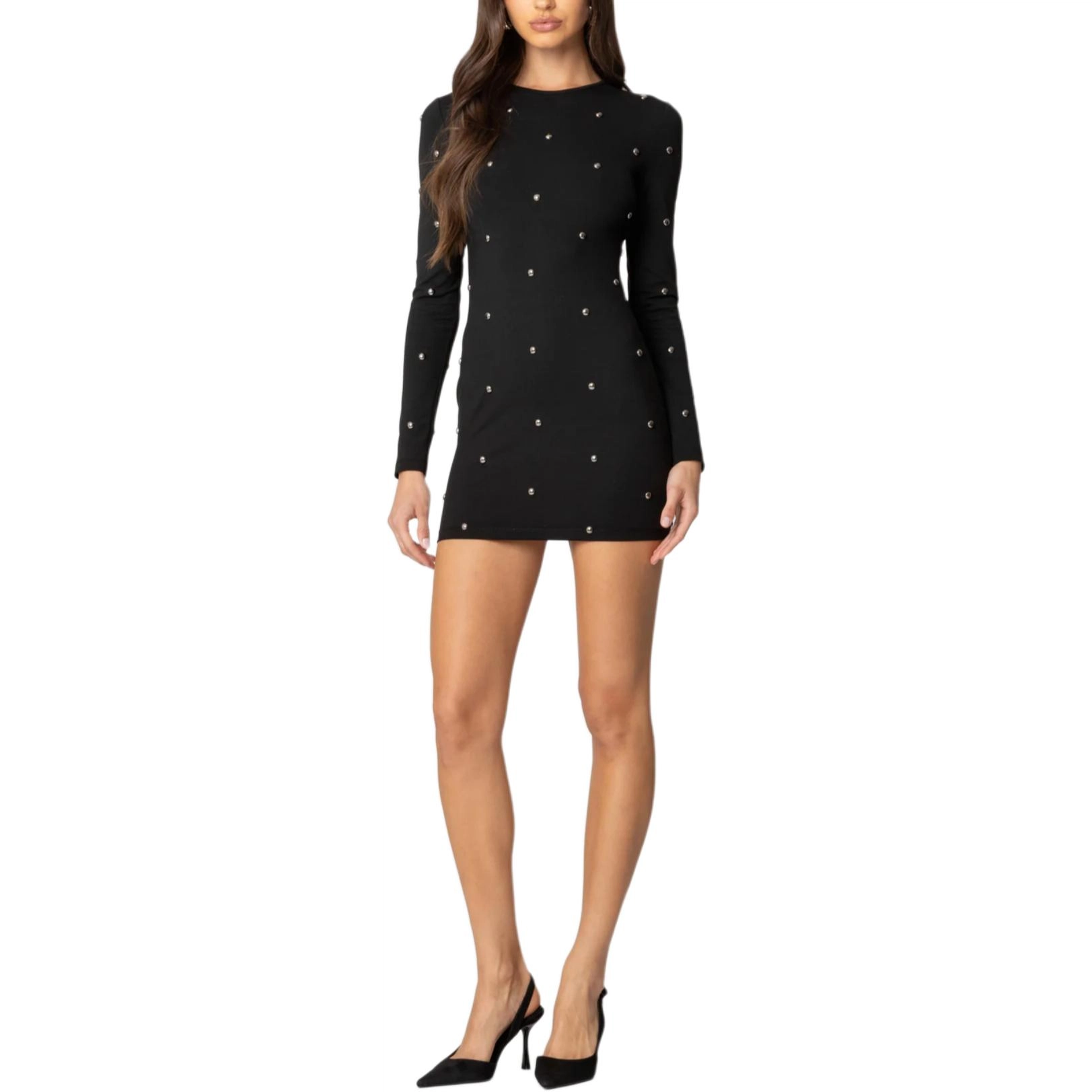 edikted Solace Studded Mini Dress