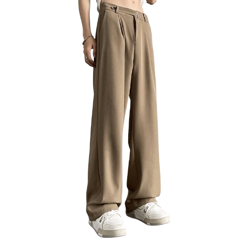 佑麟 直筒西裤垂坠感高级感夏季休闲裤子高腰加长款高个子西装裤 男女同款