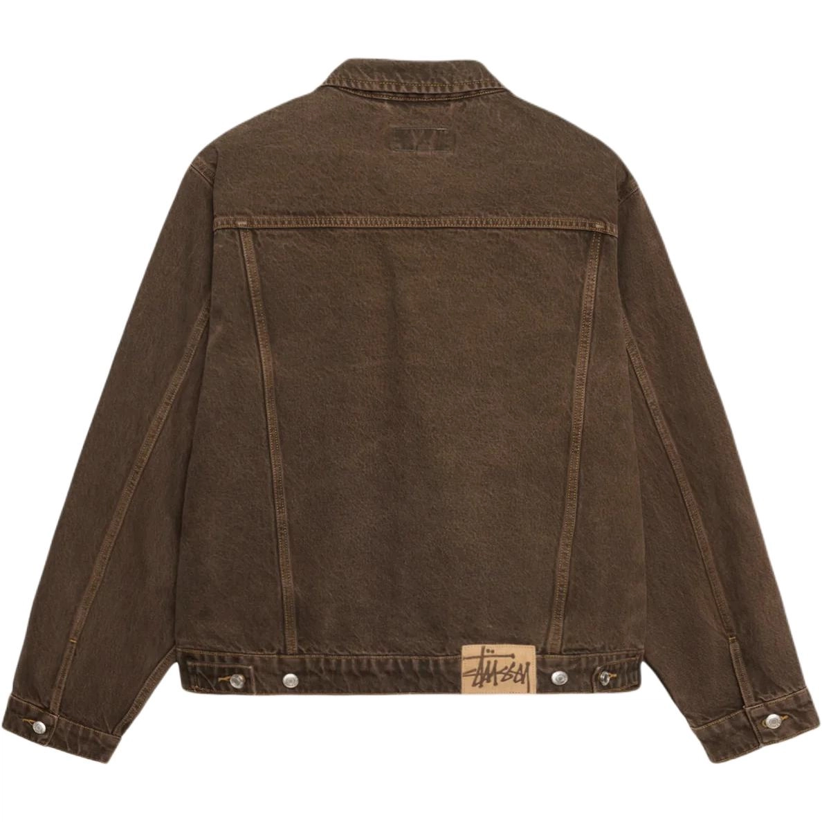 Stussy SS24 TRUCKER JACKET DENIM logo