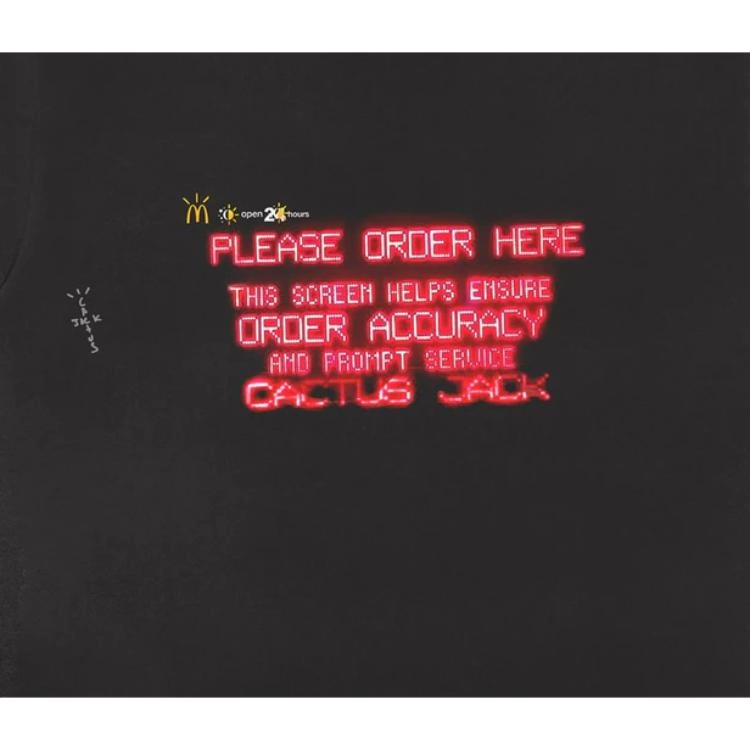 Travis Scott Cactus Jack x McDonald's Order Here T