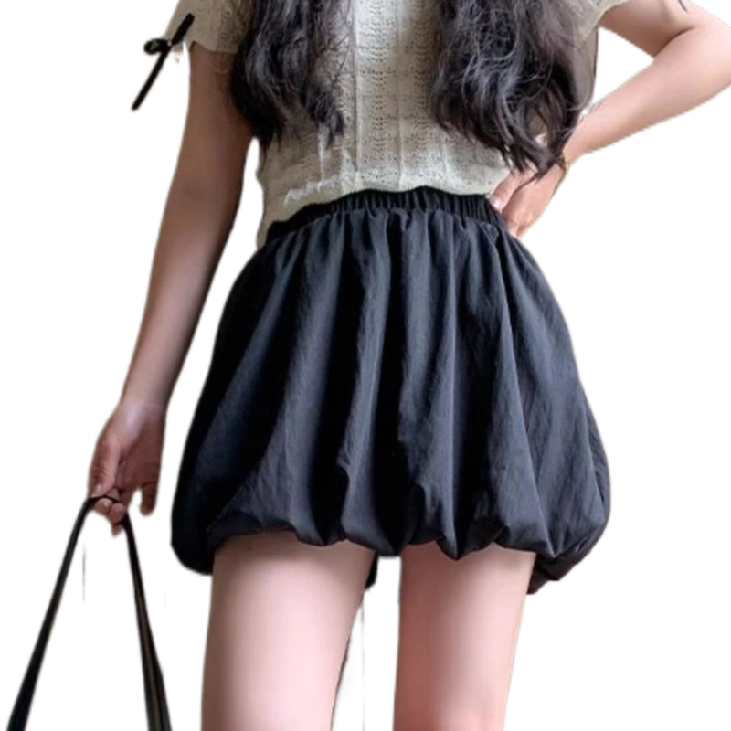 兰缪 高腰百搭甜美舒适休闲短裙 女款
