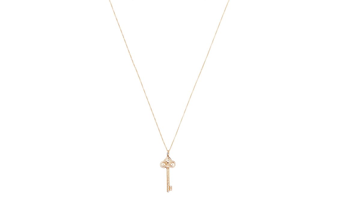 TIFFANY CO. Keys Fleur de Lis 18K