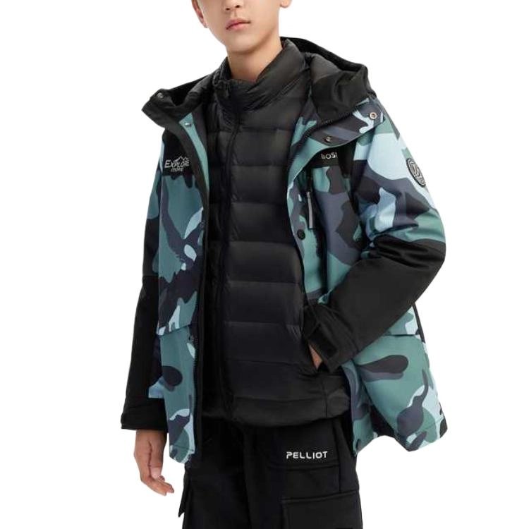 波司登羽绒服 时尚洋气连帽防风防水保暖长袖 青少年