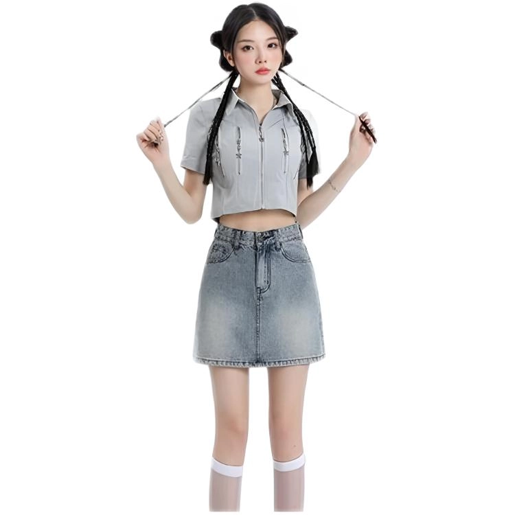 天才小熊 百搭简约舒适休闲短裙 女款