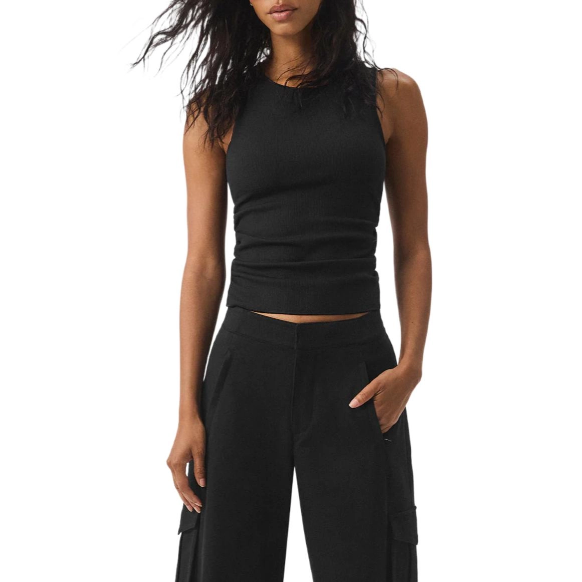 alo yoga Ribbed En Pointe Tank