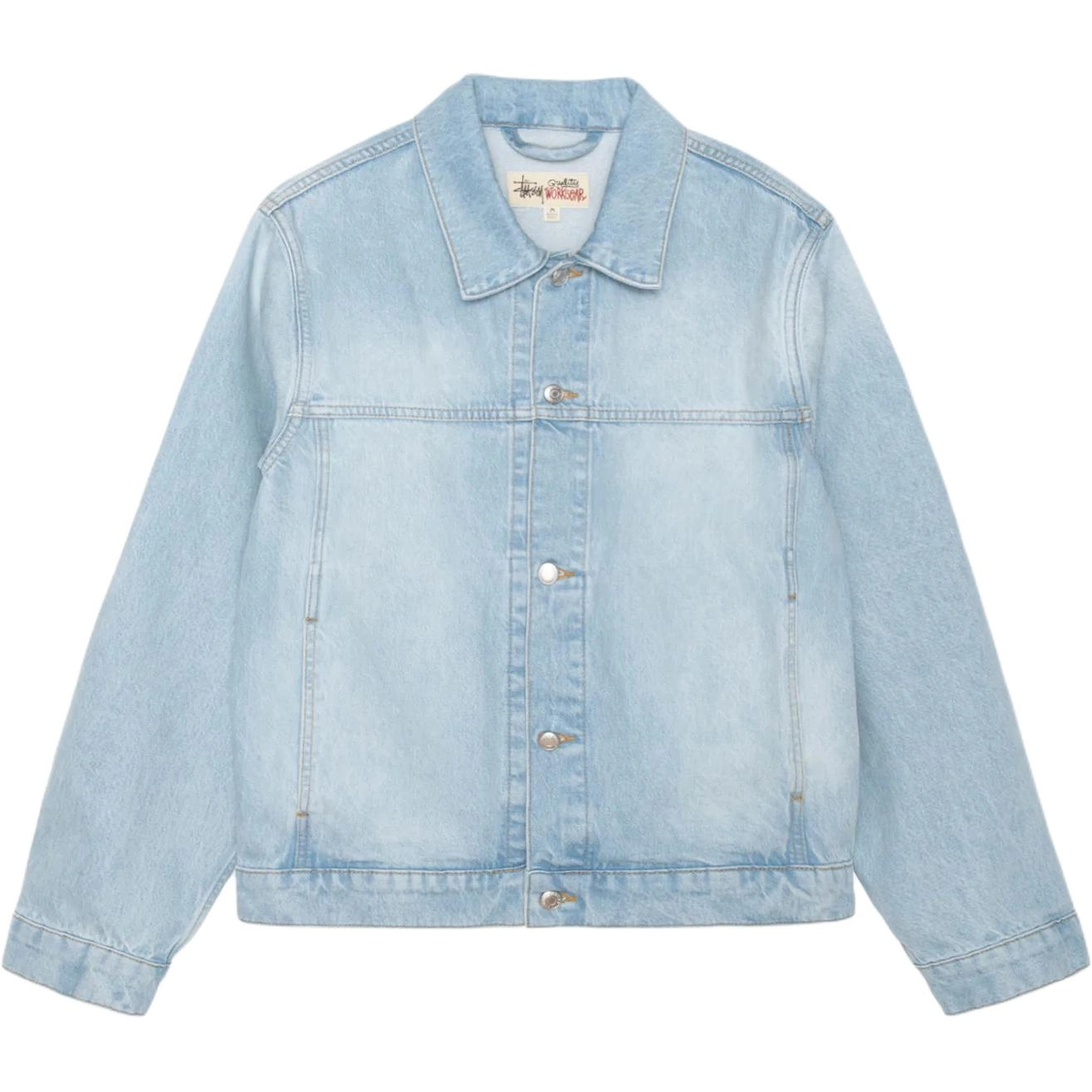 Stussy SS24 TRUCKER JACKET DENIM logo