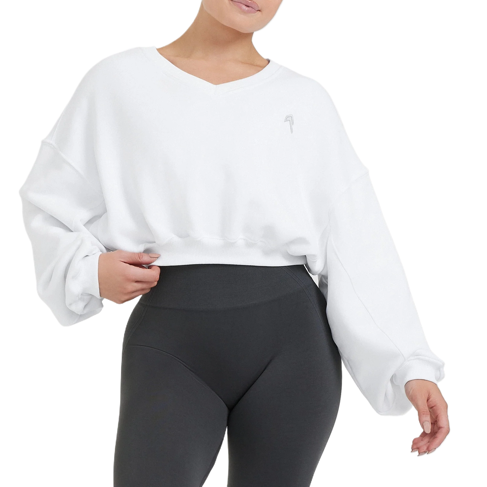ONER ACTIVE All Day Lightweight Oversized V-Neck Sweatshirt