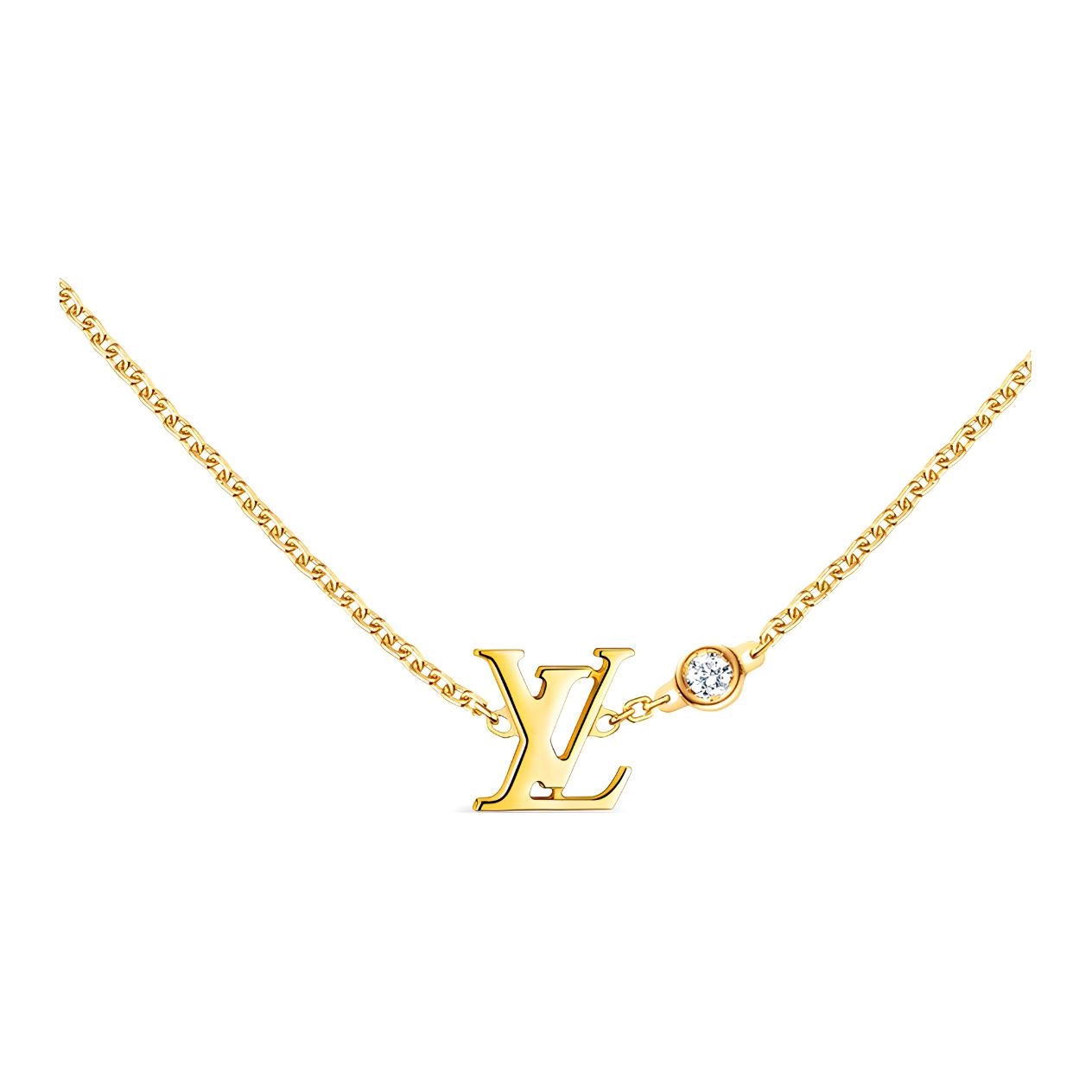 LOUIS VUITTON LV logo 18k