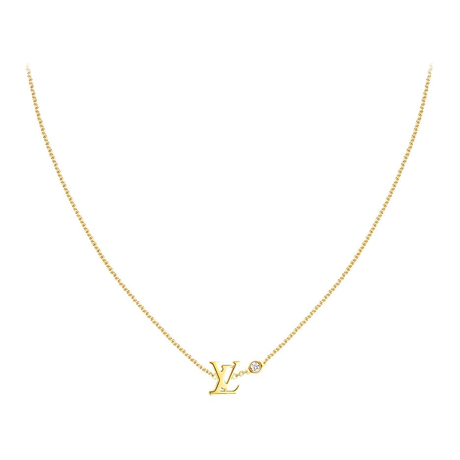 LOUIS VUITTON LV logo 18k