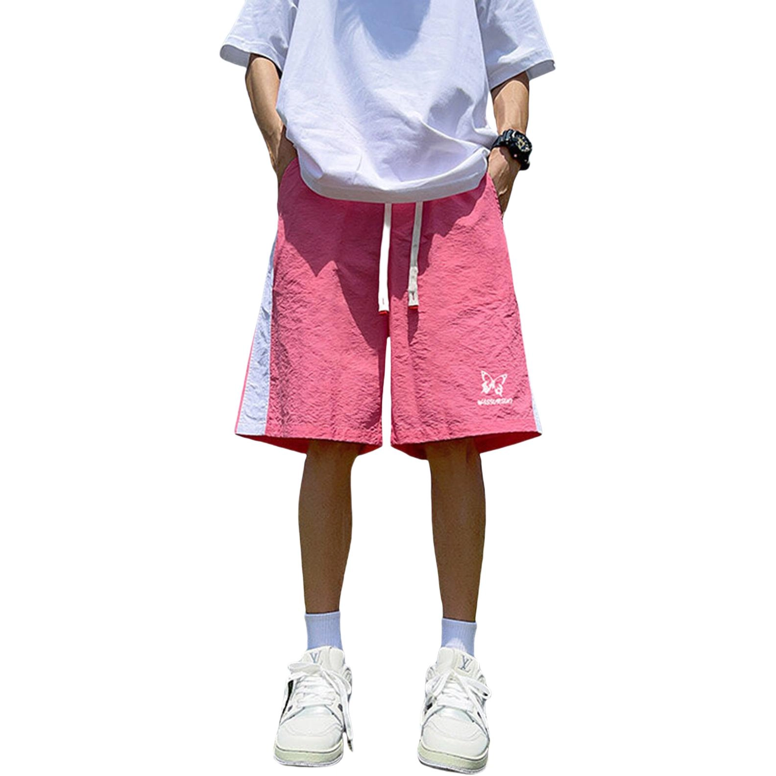 哲源 美式复古运动百搭运动休闲短裤 男女同款
