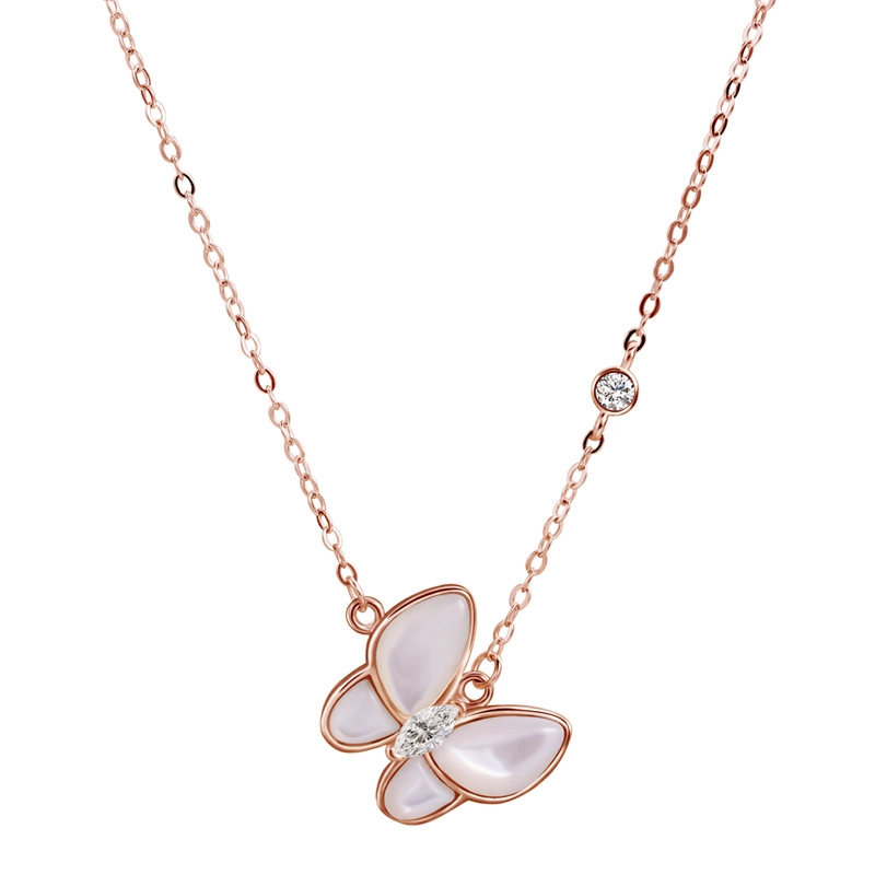 butterfly necklaceins S925